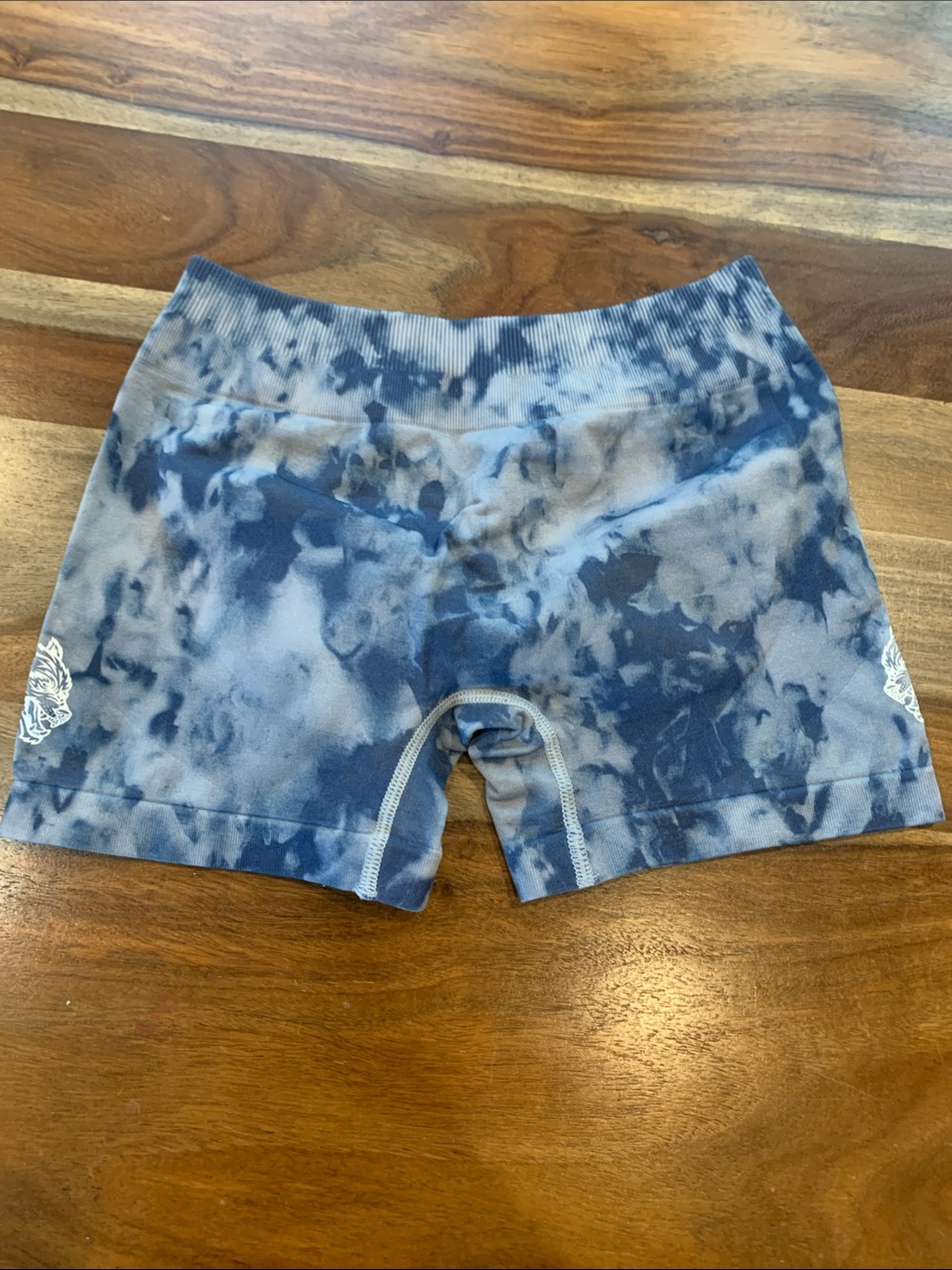 Darc Sport Blue Tie-Dye Bike Shorts